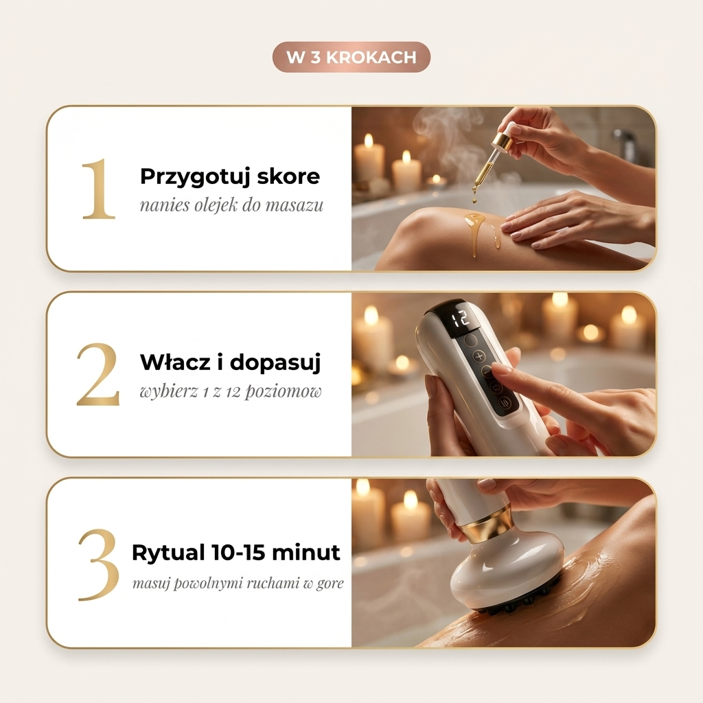 CelluviaMed™ — Masażer do Ciała 4w1 | Vacuum · Ciepło · Gua Sha · Bańka