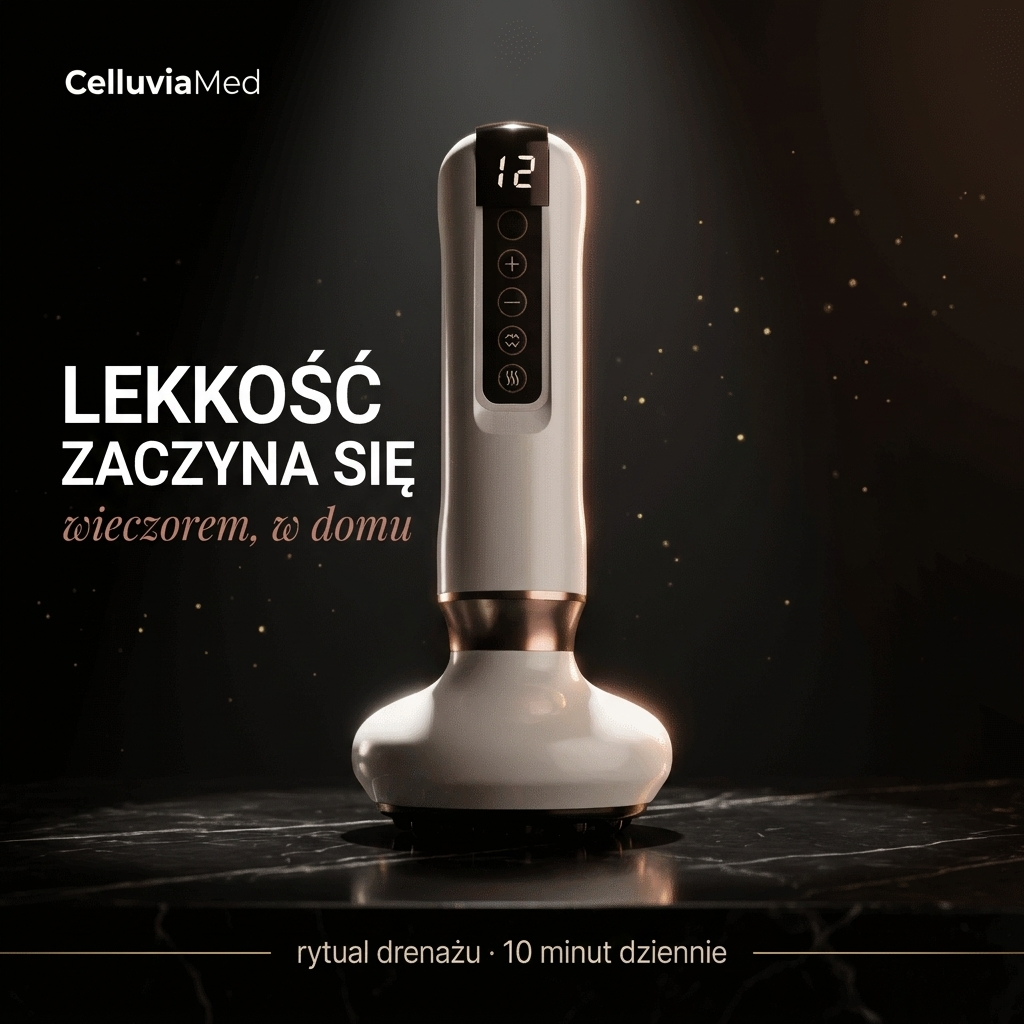 CelluviaMed™ — Masażer do Ciała 4w1 | Vacuum · Ciepło · Gua Sha · Bańka